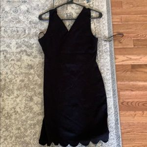 Black scalloped dress